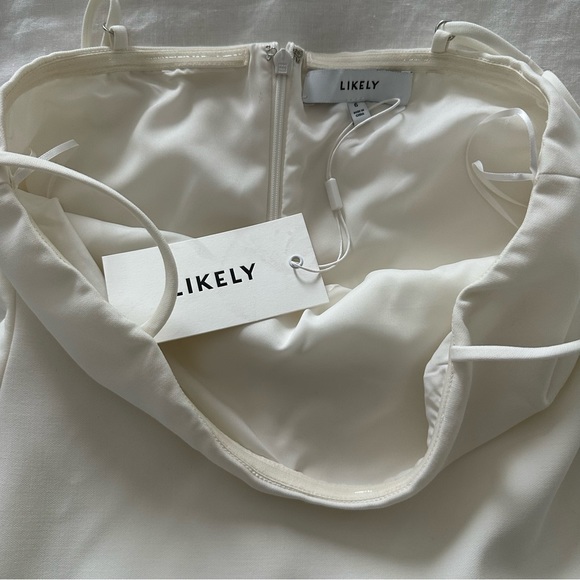 NEW!💕LIKELY💕 Ivory Amici Mini Dress, 6 - Picture 9 of 9